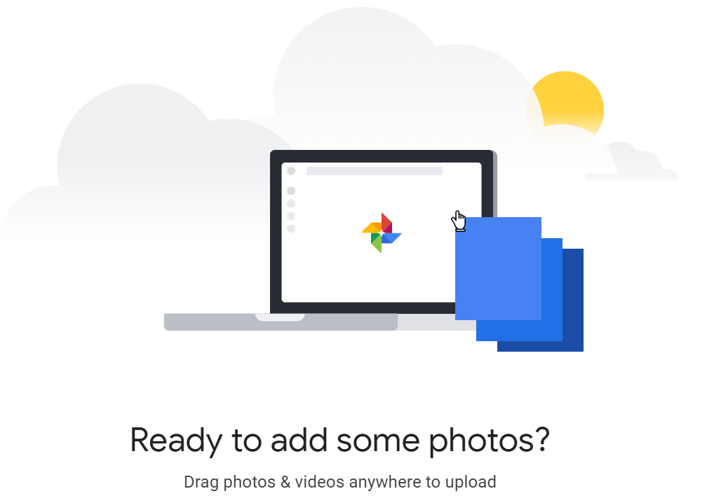 Google Photos empty