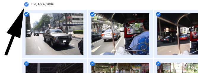 Google Photos mark day